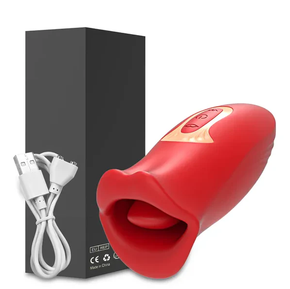 Celebrity Voice Big Mouth Tongue Licking Vibrator - Sex with a Celebrity