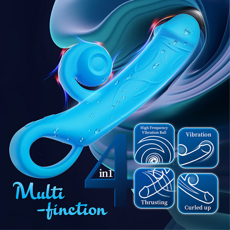 Youngwill 4-in-1 Telescopic Dildo Vibrator - Sex with a Celebrity