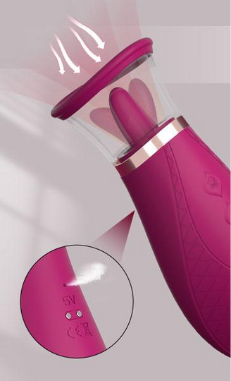 TongueNess - Celebrity Voice Clitoral Pump - Sex with a Celebrity