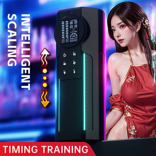 Telescopic Vibrating Masturbation Cup - Sex with a Celebrity