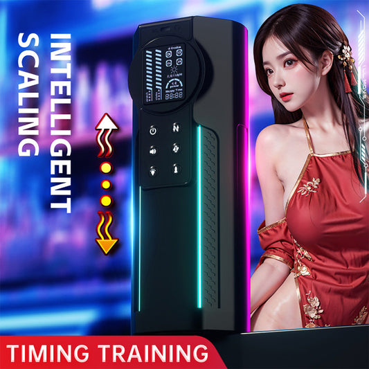 Telescopic Vibrating Masturbation Cup - Sex with a Celebrity