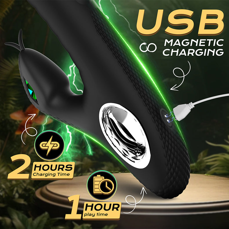 Bardi Snake Voice Dildo Rabbit Vibrator - Sex with a Celebrity