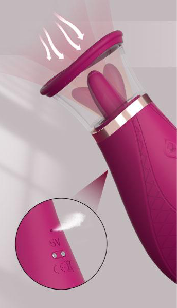 TongueNess - Celebrity Voice Clitoral Pump - Sex with a Celebrity