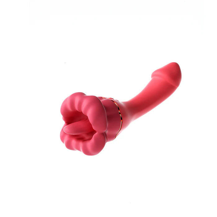 Double-head Licking Rose G-spot voice Vibrator - Sex with a Celebrity