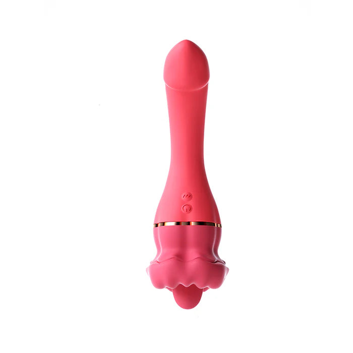 Double-head Licking Rose G-spot voice Vibrator - Sex with a Celebrity