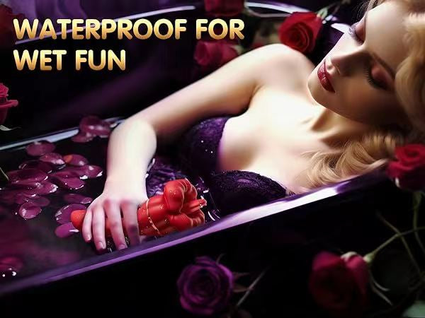 Double-head Tongue Licking Rose G-spot voice Vibrator