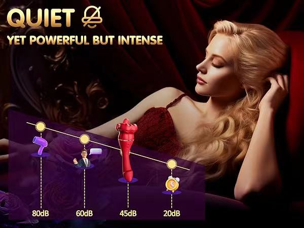 Double-head Tongue Licking Rose G-spot voice Vibrator