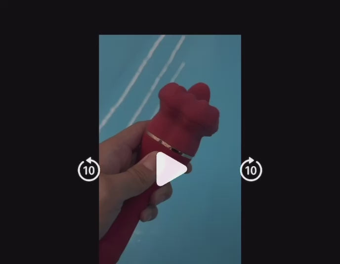 Double-head Tongue Licking Rose G-spot voice Vibrator